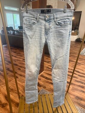 Hollister Light Blue Skinny Jeans - Faded Slim Fit